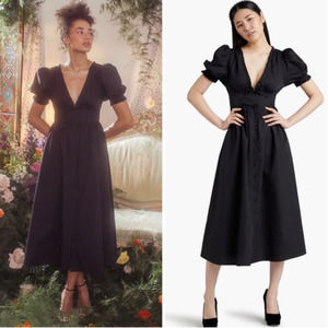 Hill House Sabrina Black Midi Dress